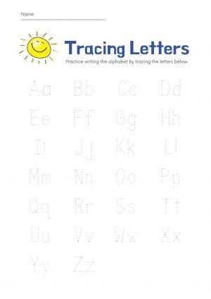 Tracing Letters