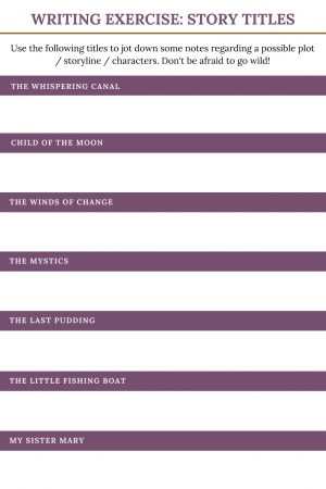 writing Story Titles